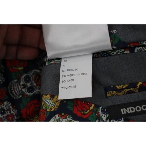 NWT indochino mens 38-40 Made to measure wool sport coat gray two button vented - Picture 13 of 13